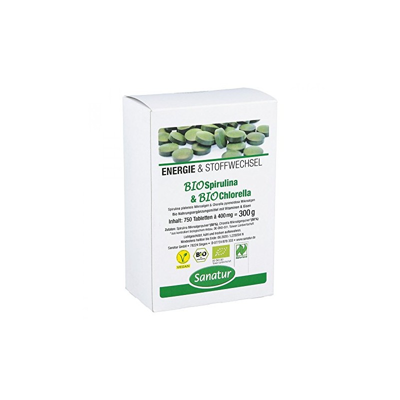 Biospirulina & Biochlorella 2 in 1 Tablets Pack of 750