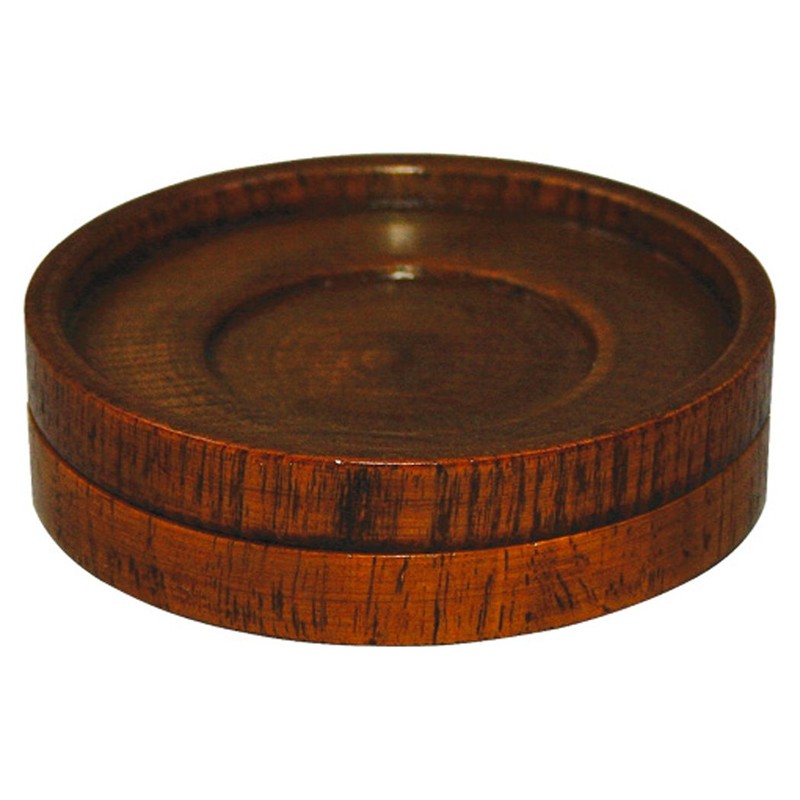 丸十 スタッキング茶托 目摺り 木 中国 BTY9101