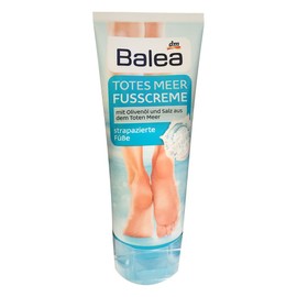 Balea Dead Sea Foot Cream with Oil and Salt Azs the Dead Sea Stressed Feet (100 ml Tube)