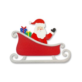 Roeda Brighten Your Life 27055m Santa in Sleigh Magnet