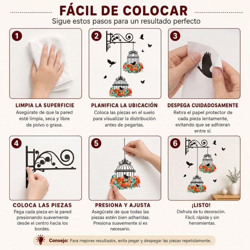 Mebix TRD Vinilo Decorativo de Pared para el Hogar Pegatina