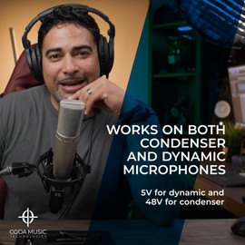 AirSync - Wireless XLR Transmitter and Receiver, UHF Wireless Microphone System for 150ft Range, Rechargeable Wireless Microphone Adapter for Dynamic & Condenser Microphones, Mixers, PA System, USB-C