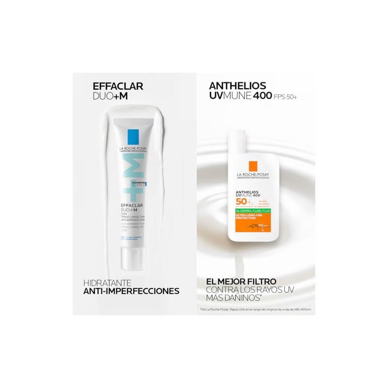 La Roche-Posay Kit Effaclar Duo+M + Anthelios UVMUNE 400 Oil