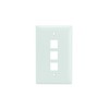 Legrand - OnQ 3 Port Keystone Single Gang Wall Plate,