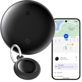 Bluetooth Tracker for Android, Android Airtag Compatible with Google Find My Device App, Replaceable Battery Item Finder, Tracker Tag for Keys, Suitcase, Backpack, Wallet, Luggage (for Keys)