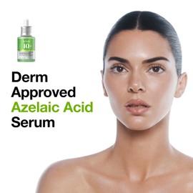 Anua Azelaic Acid 10 Hyaluron Redness Soothing Serum, Face Serum for Blemished & Sensitive Skin, Light & Hydrating Skin Care for Impurities, Hyaluronic Serum, Korean Skincare, 30 ml