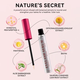 Eyelash Serum for Thicker, Longer Eyelashes and Eyebrows