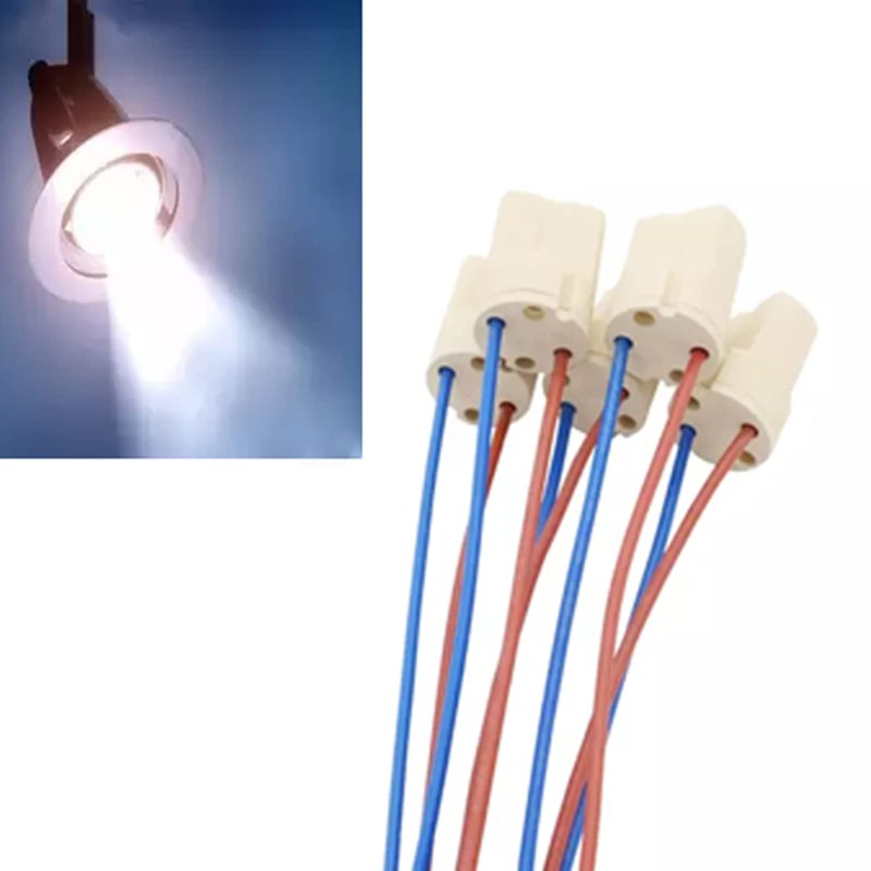 G9 Lamp Holders,TWDRTDD G9 Light Socket with 150mm Teflon Wire,LED
