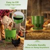 Tgeyd Metal Bucket Chicken Feeder, 20LB Large Capacity Poultry Feeder