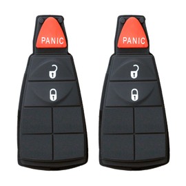 StandardAutoPart 2 Premium Replacement Car Keyless entry Repair Pad for Grand Caravan Journey Durango Ram Town and Country M3N5WY783X IYZ-C01C (2 Button)