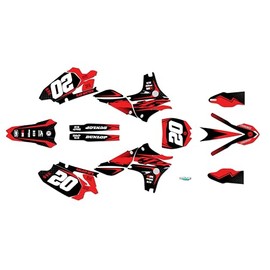 Kalair GFX Graphics Kit for Yamaha YZ450F (2010-2013) SPEAR Series Red 16 Mil - Dirt bike Custom Racing Graphics Decals Stickers Kit, no-plastics