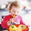 Construction Kids Plates Set, 4PCS Creative Kids Dinnerware Set Toddler
