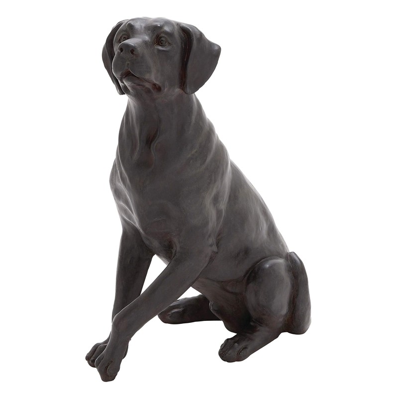 Deco 79 Polystone Dog Decorative Sculpture Home Decor Statue, Accent