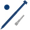 Etauwe 1/4" x 6" Blue Hex Head Concrete Screw Anchor