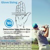 SAGE GEAR Men Premium Blue Cabretta Leather Golf Gloves for