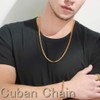 18k Gold Chain for Men and Women 24inch 3mm Custom
