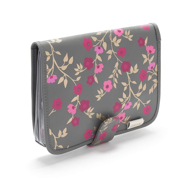 Victoria Green Kate Blossom Charcoal Hanging Toiletry Bag