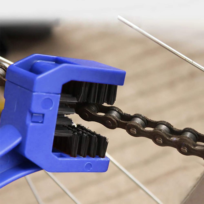 Chain Brush for Cleaning Motorcycle, Bicycle and Scooter Chains
