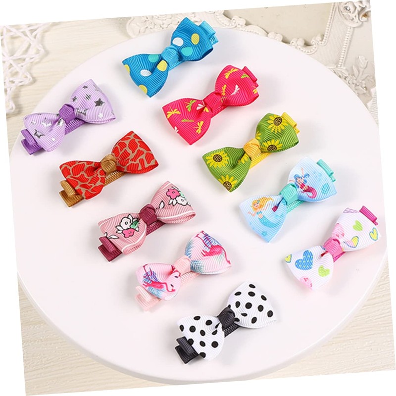 Baluue 40Pcs Hair Clips Adorable Bow Hair Accessories for Durable