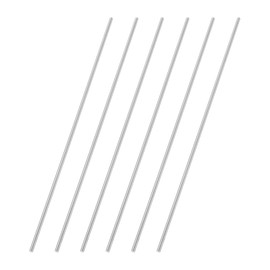 MECCANIXITY 6 Pcs Round Steel Rod 1.9mm Diameter HSS Lathe Bar Stock Tool 150mm Long for Shaft Gear Drill Lathes Boring Machine Turning Miniature Axle Cylindrical Pin DIY Craft Tool