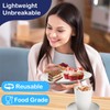 Perlapoc 40 PCS Wheat Straw Dinnerware Sets, Service for 8