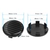 4pcs Wheel Center Caps Plastic Universal Carbon Fiber Style Center