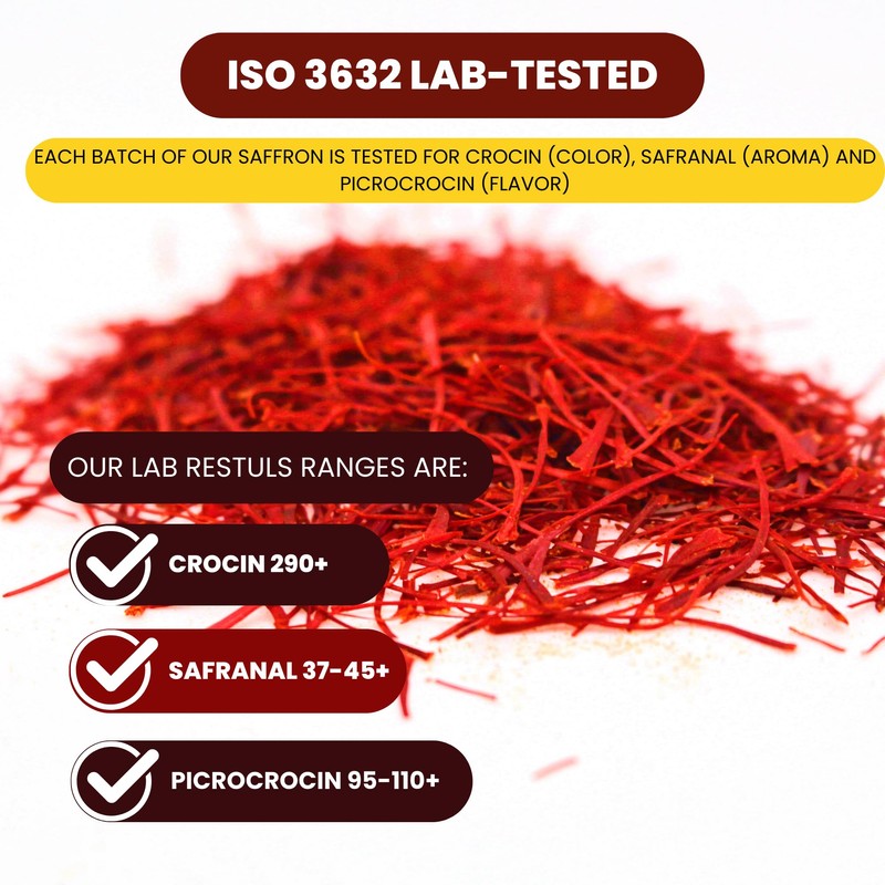 EnSaffron – 10 Gram Natural Premium Thick All Red Saffron
