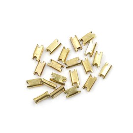 Partuto 20pcs Metal Retainer Car Console Trim Clip 6.5mm x 13mm Replacement