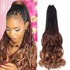 9 Packs French Curl Crochet Braids 18 Inch Bouncy Braiding