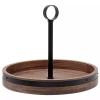 Mikasa, 2-Tier Lazy Susan w Burnished Iron Band Accent +