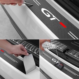 NICOLIE Car Trunk Decorative Protective Stickers Compatible With Peugeot 508 5008 3008 208 2008 308 407 607 307 - GT-I logo