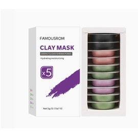 Soleneva clay mask set,Maske Gesicht Anti Pickel,Gesichtsmasken Set 10pcs