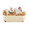 Mud Pie Chick Farm Animal Xmas Shaker Salt & Pepper,