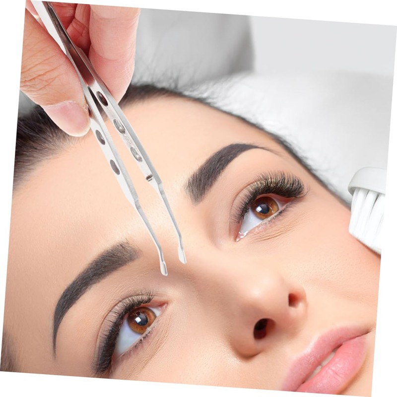 BIUDECO 2pcs Surgical Grade Tweezers Eyelid Treatment Tool for Brow