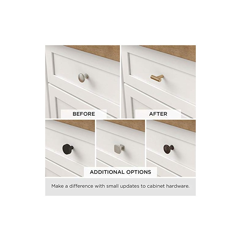 Liberty P20327-SN-C 32mm Square Kitchen Cabinet Hardware Knob with Square