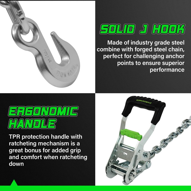 Premium Wheel Straps (4PK) - 10,000lb Guaranteed Max Break Strength