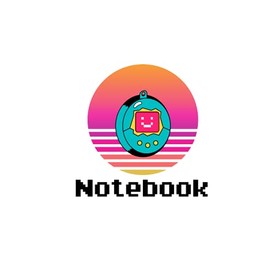 90's Tamagotchi Lined Notebook/Journal