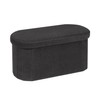 B FSOBEIIALEO Ottoman with Storage for Living Room, Sherpa Folding