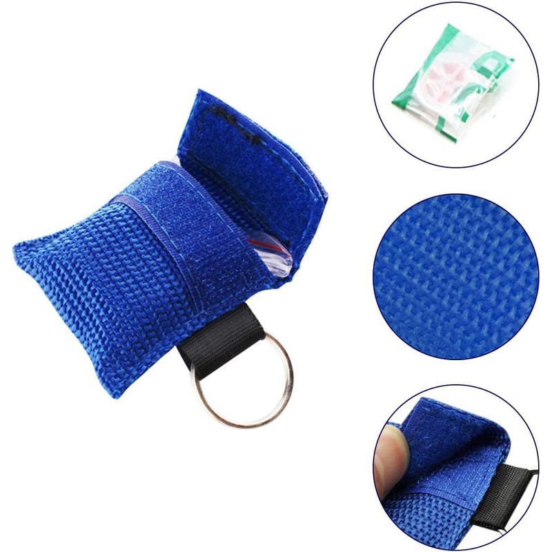 Yzpacc CPR Mask, Disposable CPR Shield Mask Emergency Mask with