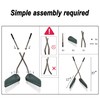 YEELOR Leaf Grabber Rake, 36.6 Inches, 3.3 Pounds（Straight Grip）