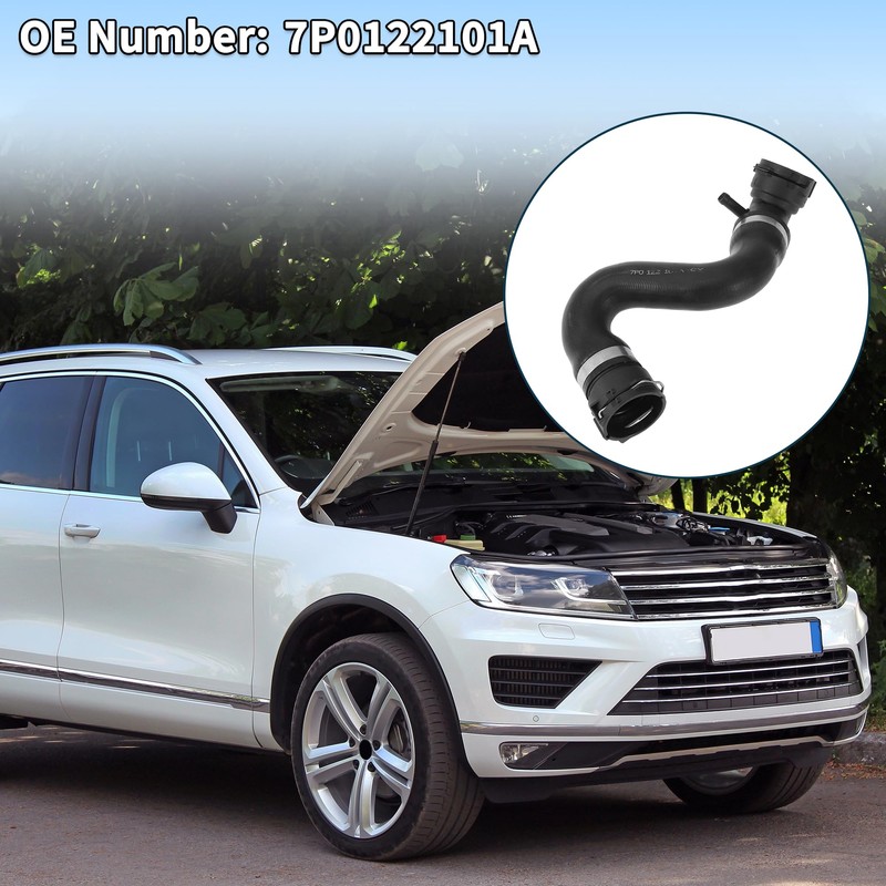 A ABSOPRO Radiator Hose for Volkswagen Touareg 3.0L 2011-2015 Rubber