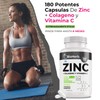 BioHerb Zinc + Colageno y Vitamina C (180 Capsulas 500mg)