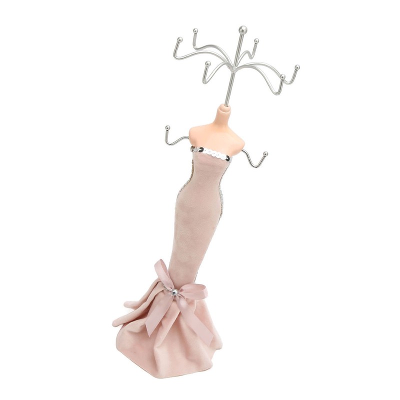 Mannequin Ring Hanging Tower Long Bodycon Dress Strapless Mannequin Earring