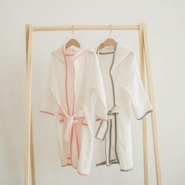 Kids' Basic Summer Beach Robe Towel for Shower & Bath Water Play Gray/L