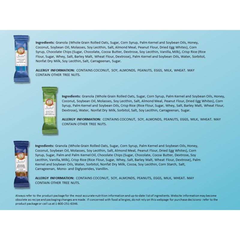 Sunbelt Bakery Fan Favorite Pack, 3 Flavor Chewy Granola Bar