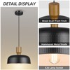 Darkaway Industrial Pendant Light Fixtures Ceiling Hanging with Hammered Metal