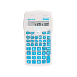 OSAMA - Scientific Calculator with 56 Functions, 10 Mantissa Digits and 2 Exponents, School Supplies with Sliding Sleeve for State Exams - School Supplies for Back to School, Light Blue