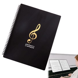 A4 Music File Folder,50 Sheet/100Pages Choir Folder, Waterproof Presentation Folder for Piano Performance/Band(31.5 x 23.5 cm)