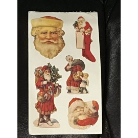 Frances Meyer 10 Sheets Frances Meyer VINTAGE SANTAS Stickers Discontinued