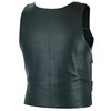 Women Bullet Proof style Leather Motorcycle Vest bikers Club Tactical